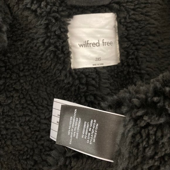 Aritzia Wilfred Free Faux Suede STALLION JACKET in Black - Picture 11 of 14